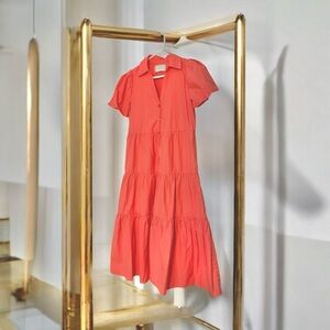 Brochu Walker Coral Midi Dress